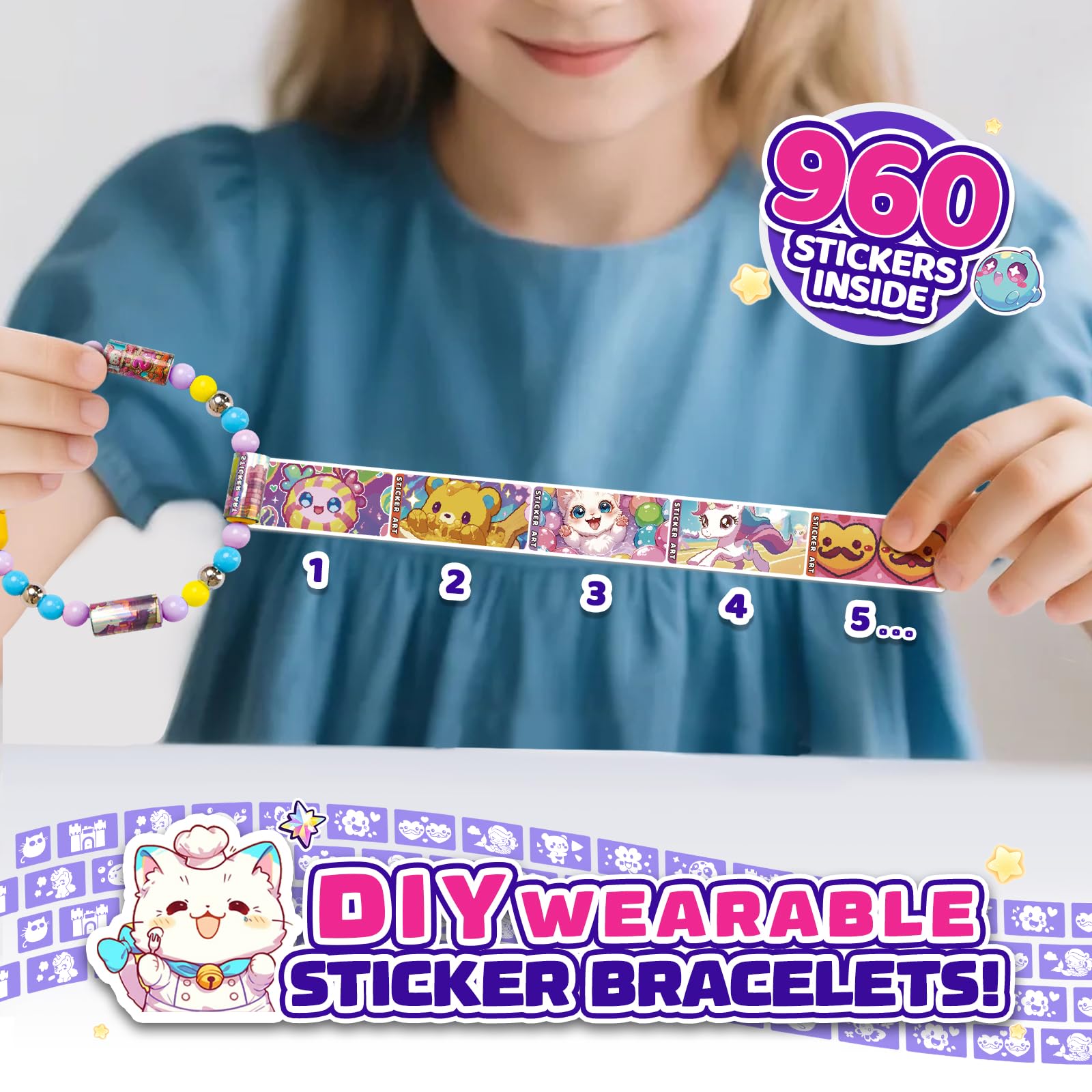 Scarmat holographic stickers foil finish adds eye-catching shine to laptops and bottles.
