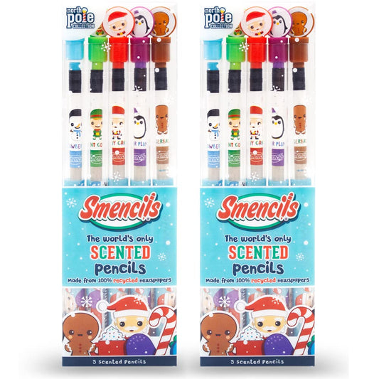 Scentco Holiday Smencils 2-pack packaging, ideal for gifting and stocking stuffers.