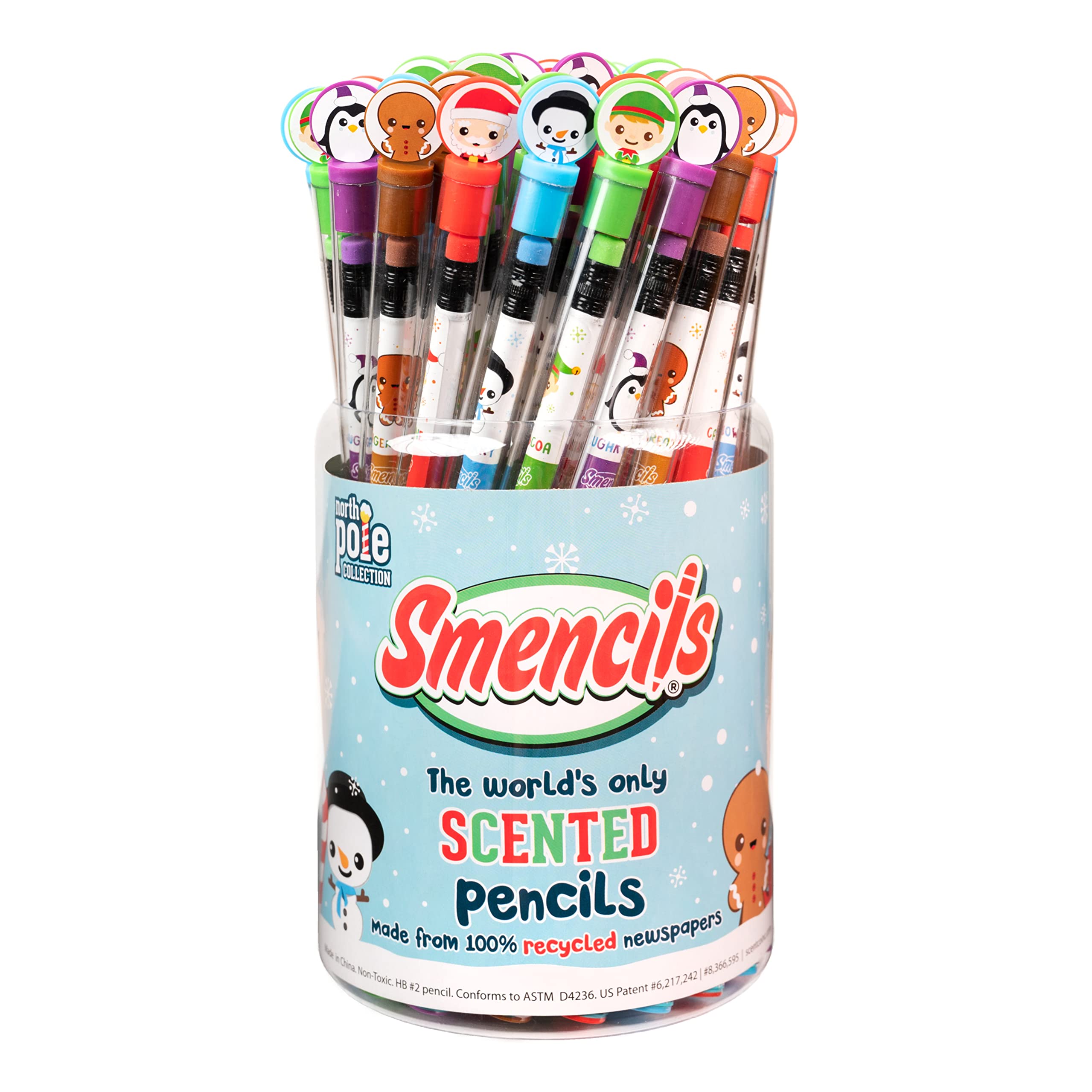 Scentco Holiday Smencils Candy Cane scent in festive packaging.
