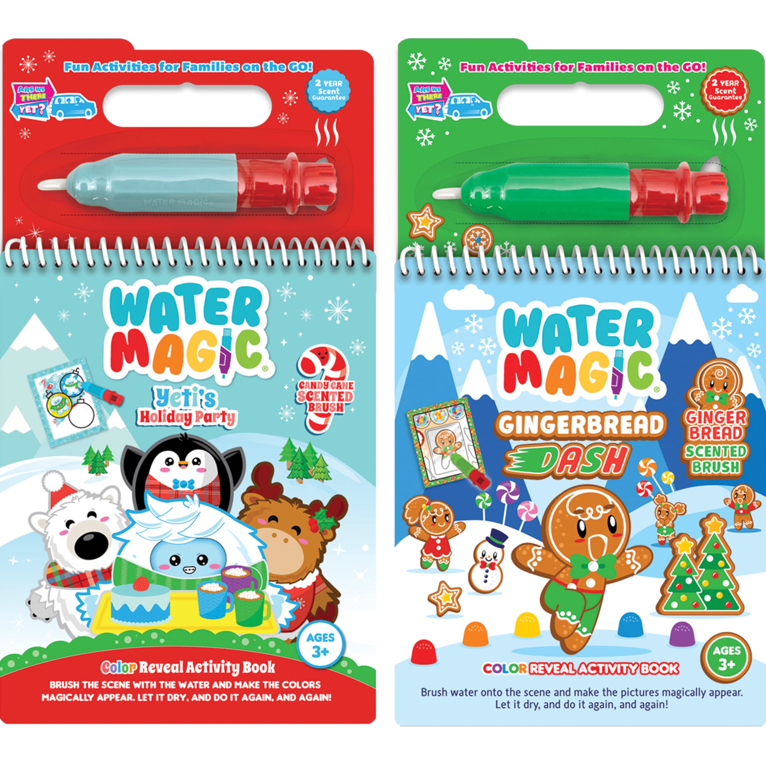 Scentco Holiday Water Magic Candy Cane pack front view, mess-free holiday fun