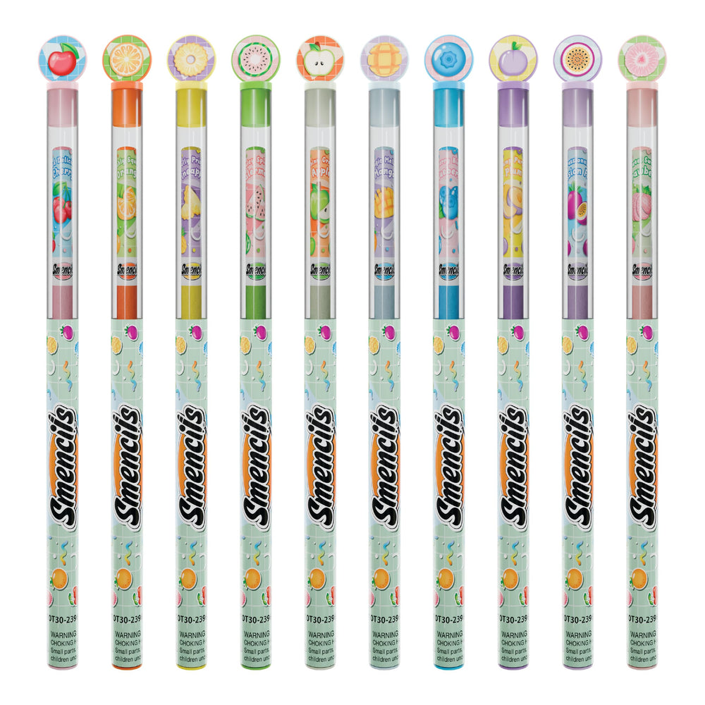 Scentco Pastel Smencils cherry and mango close-up scent.