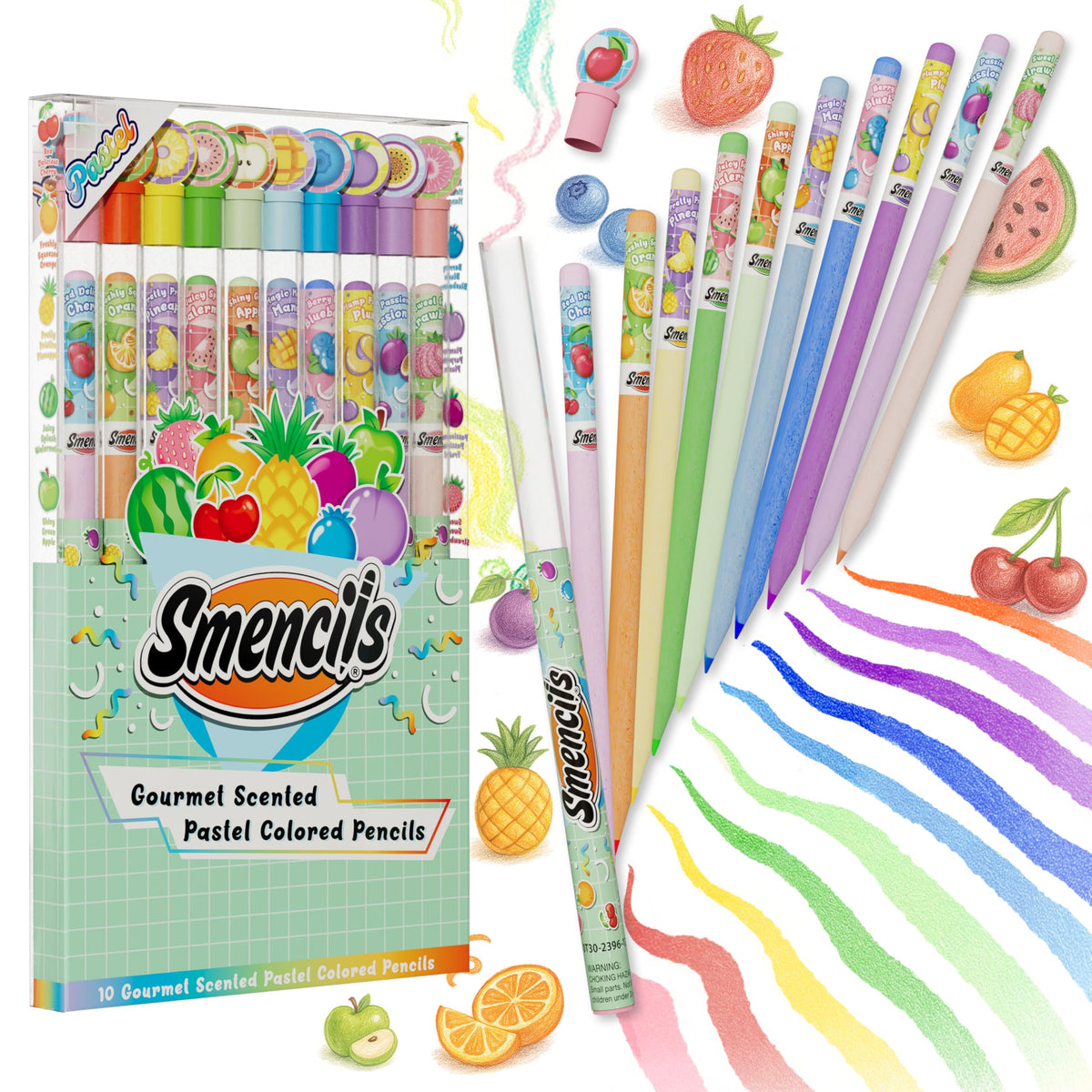 Scentco Pastel Smencils pack front for classroom rewards.
