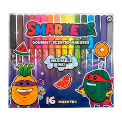Scentco Smarkers fruity scents closeup highlights Passion Fruit, Mango, Pineapple.