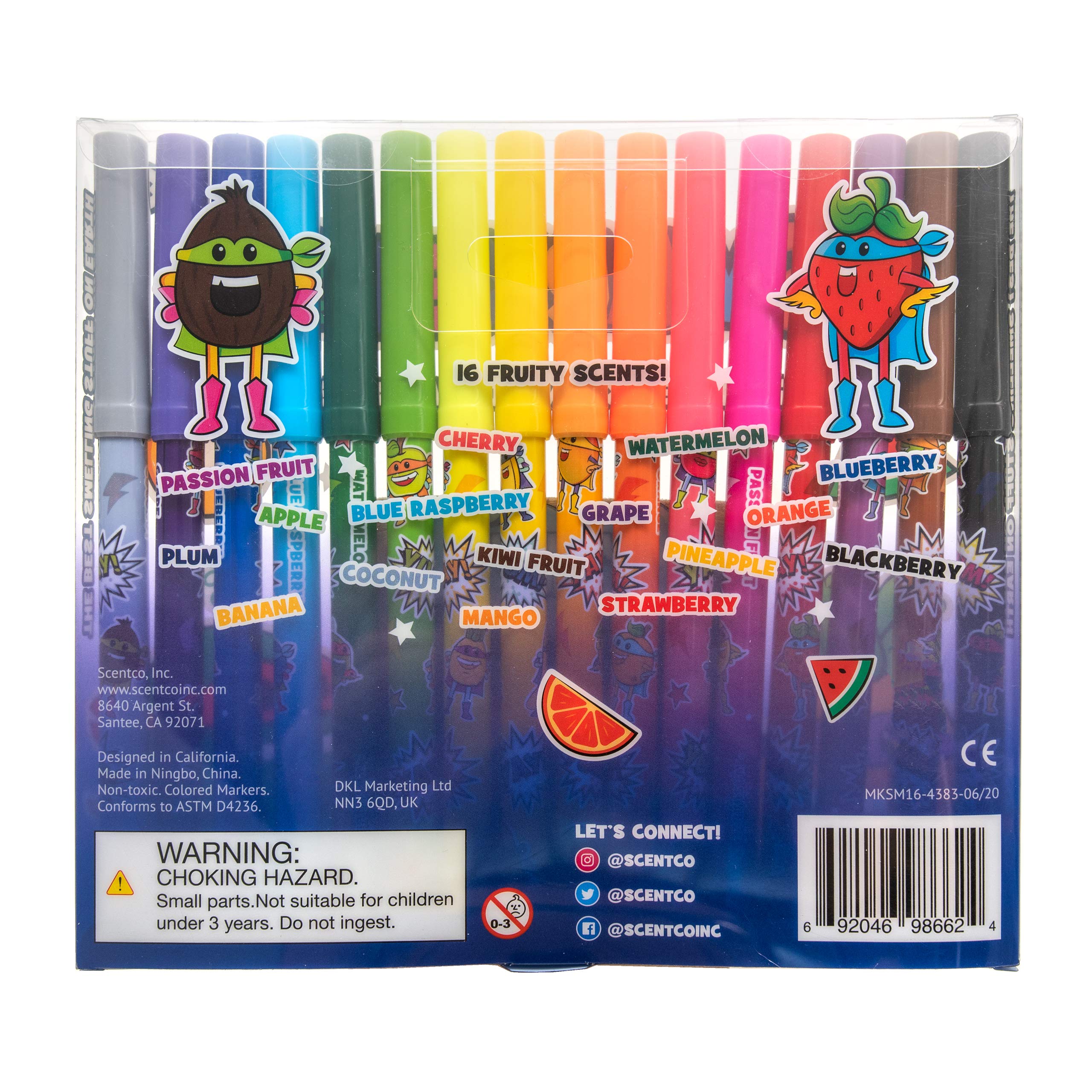 Scentco Smarkers non-toxic symbol emphasizes safe crafting for ages 3+.