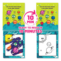 Scentco Water Magic Creatures page reveal illustrating color bloom when damp.