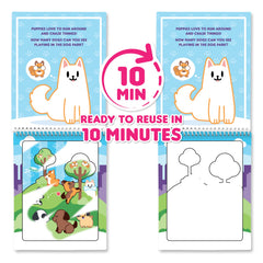 Scentco Water Magic pages erase as they dry for reuse