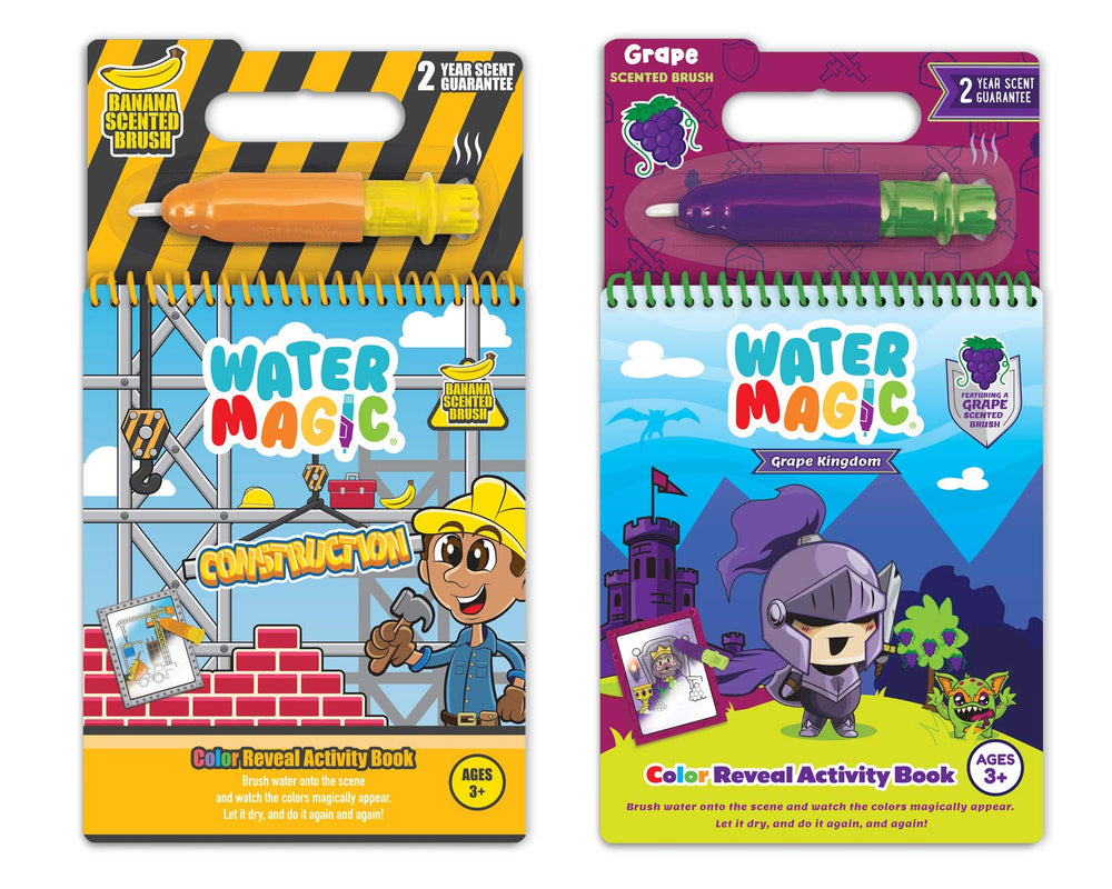Scentco Water Magic Grape Kingdom pages reveal vivid color with water