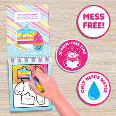 Scentco Water Magic Rainbow Sparkle pen creating vibrant colors when wet.