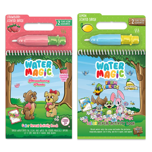 Scentco Water Magic Strawberry Picnic cover shows colorful, mess-free coloring on the go.
