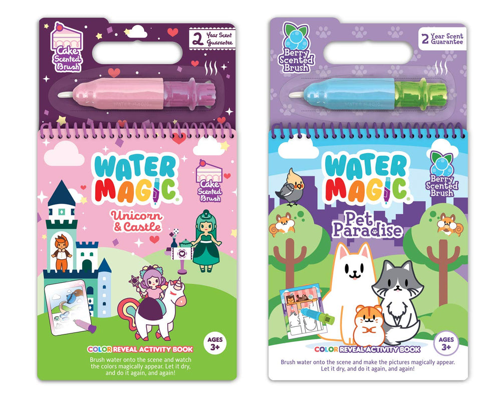 Scentco Water Magic unicorn cover shows a bright, mess free color reveal