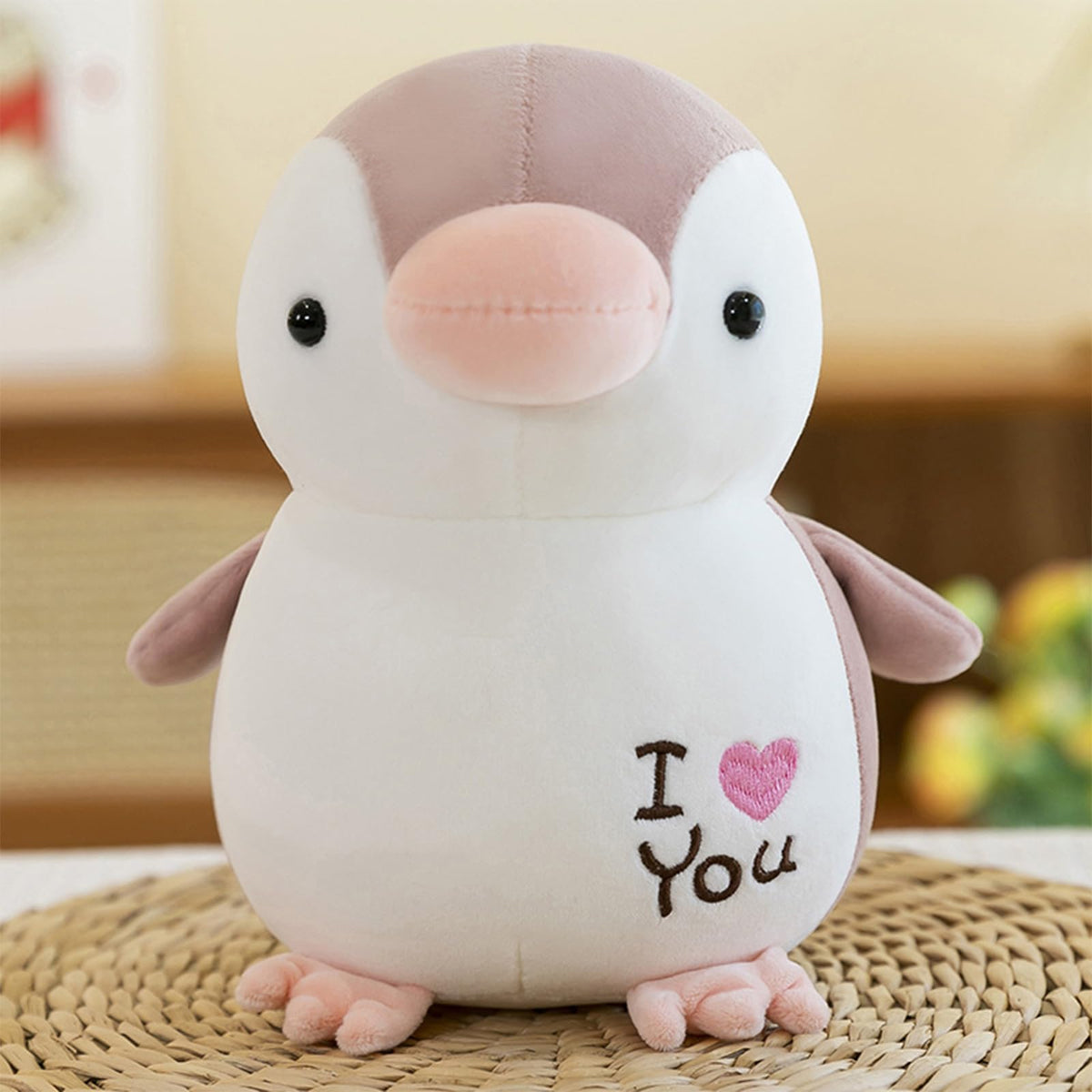 SCFLGUE penguin plush 9-inch pink cuddly toy for hugs