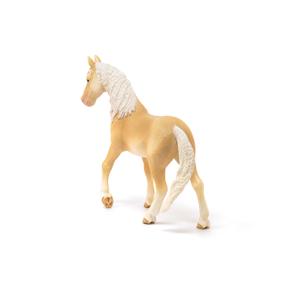Schleich Akhal-Teke Stallion figurine ready to join modular horse world scenes.