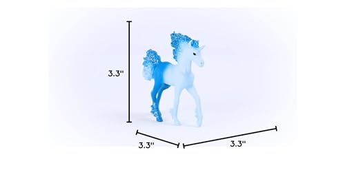 Schleich Bayala Elementa Water Flame Baby Unicorn imaginary world-scene supports storytelling.