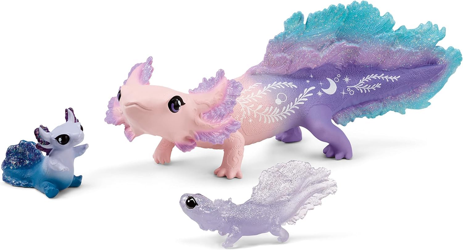 Schleich Bayala gift-ready axolotl set for birthdays and holidays.