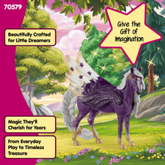 Schleich bayala Star Pegasus Mare colorful figurine adds magic to playtime.