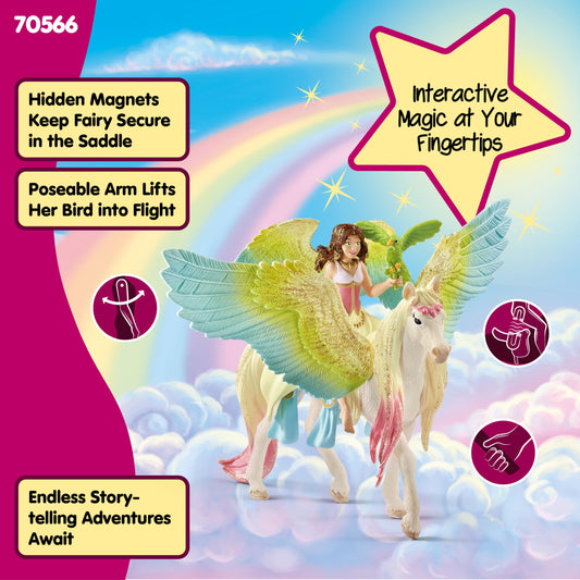 Schleich Bayala Surah bird figure supports creative play and flight-themed adventures