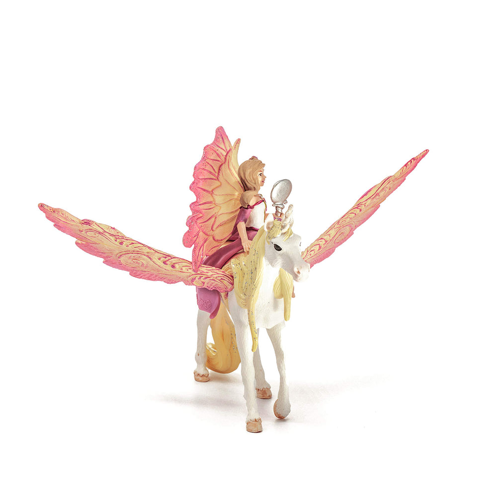 Schleich Bayala Surah Pegasus figure inspires aerial adventures and storytelling