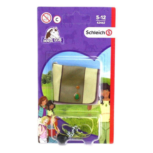 Colorful Schleich gear matches Sarah and Mystery theme for immersive pretend riding