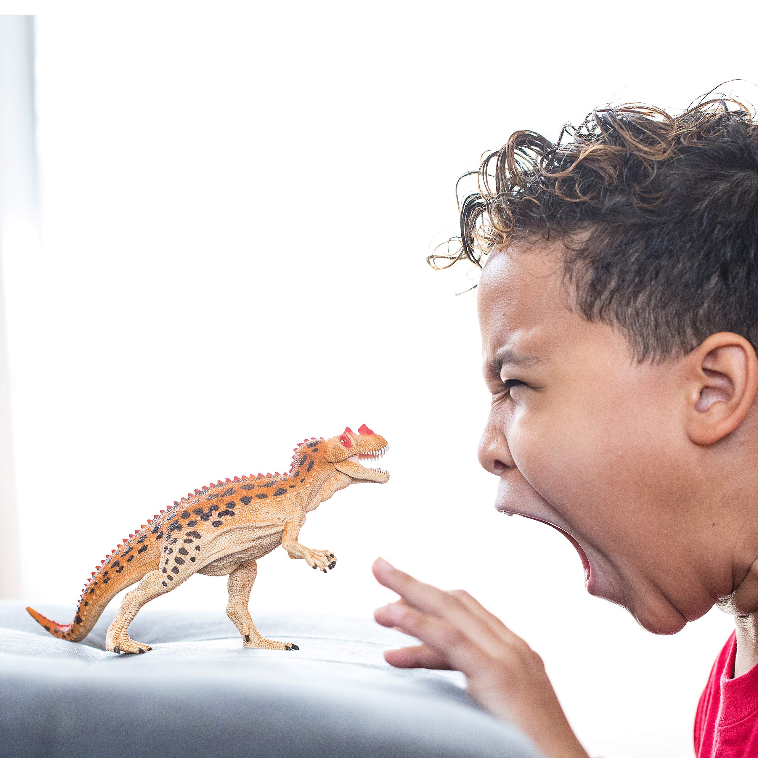 Schleich Ceratosaurus moving jaw, ready for dynamic pretend adventures.