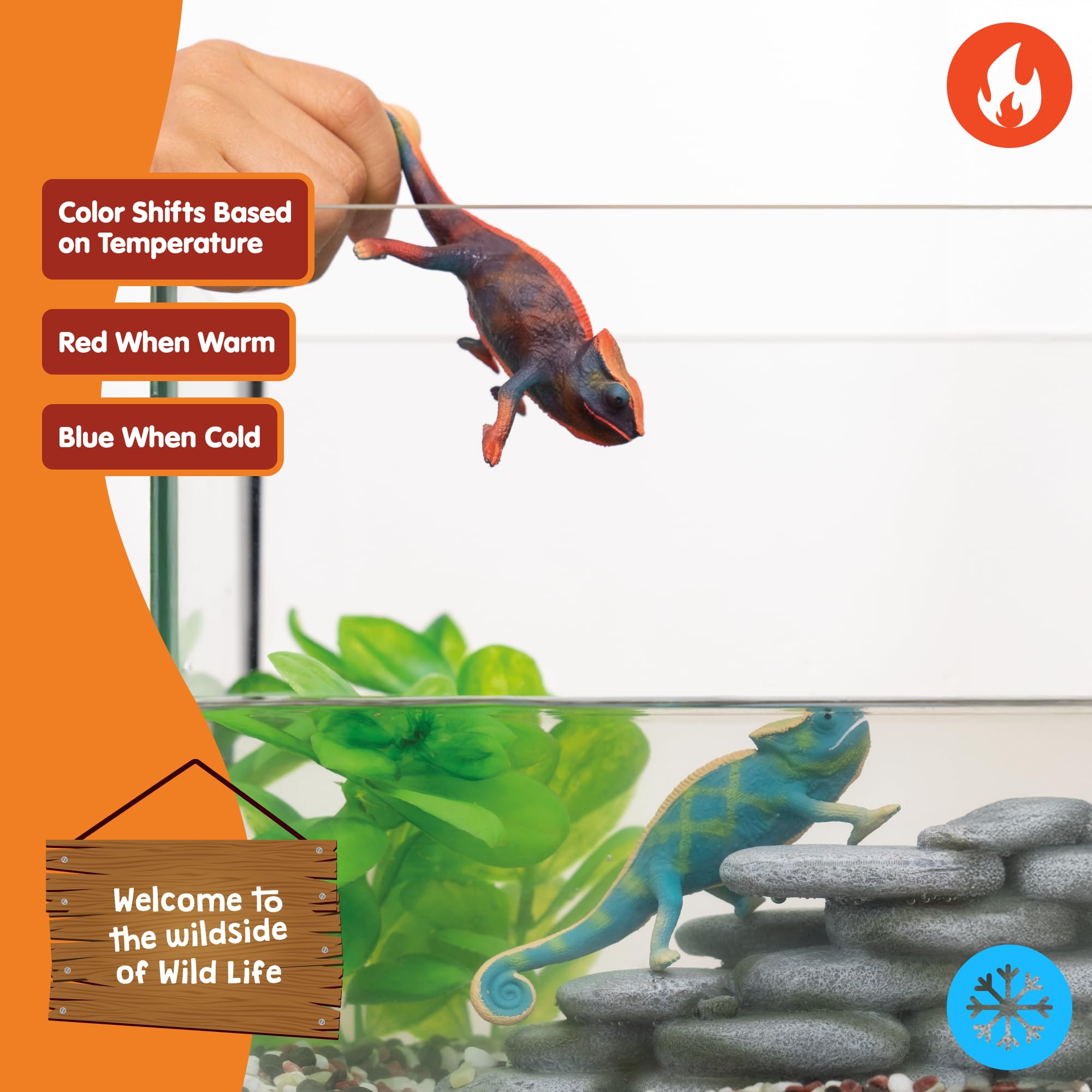 Schleich Wild Life chameleon enhances interactive storytelling and imaginative exploration.