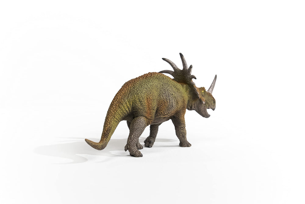Schleich Styracosaurus in action pose for storytelling.