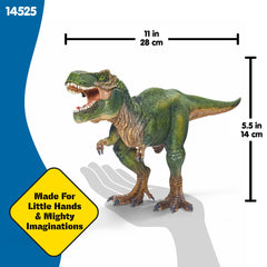 Schleich Dinosaurs T. Rex with other figures supports exciting dino battles.