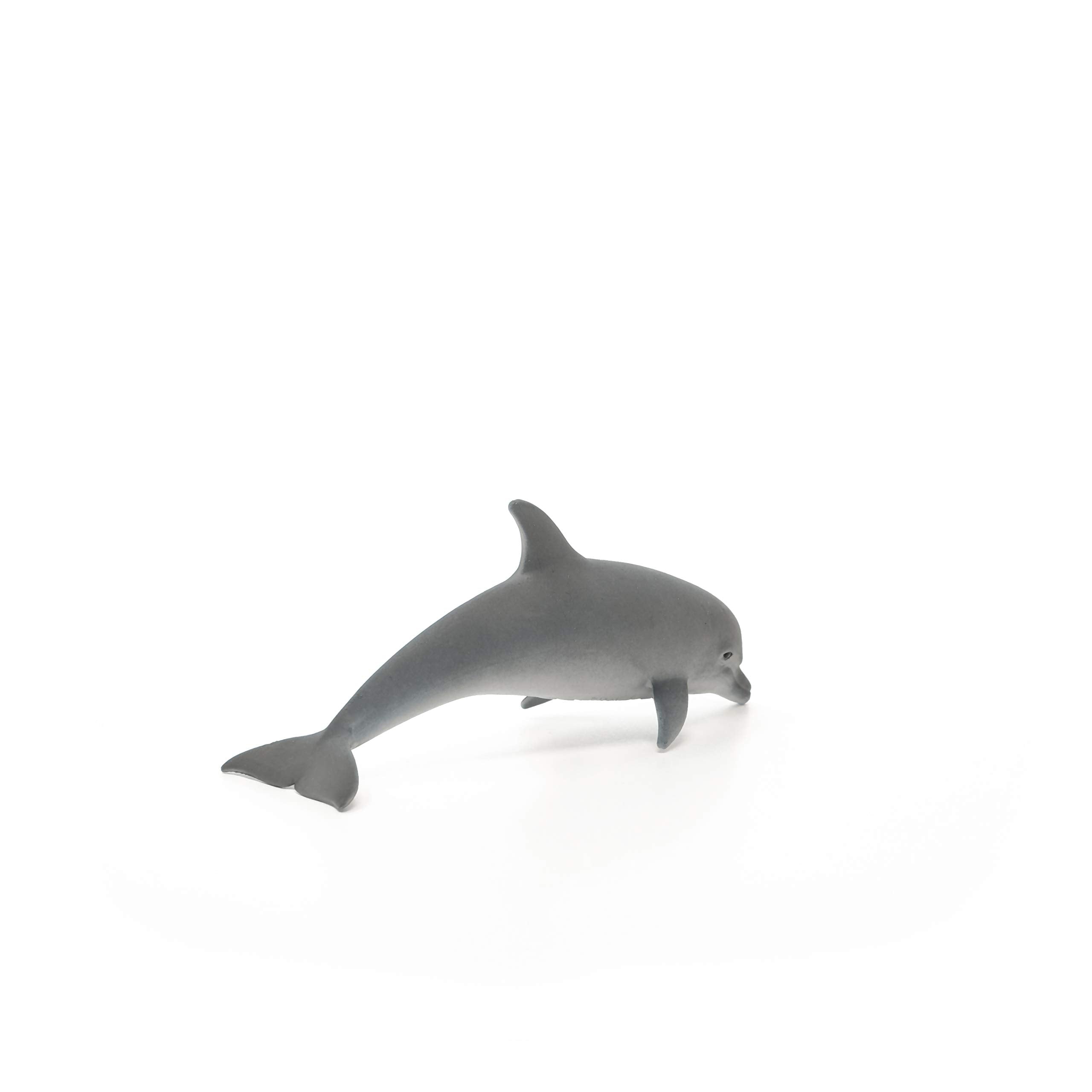 Schleich Dolphin figure in action pose supports storytelling adventures.