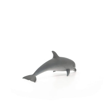 Schleich Dolphin figure in action pose supports storytelling adventures.