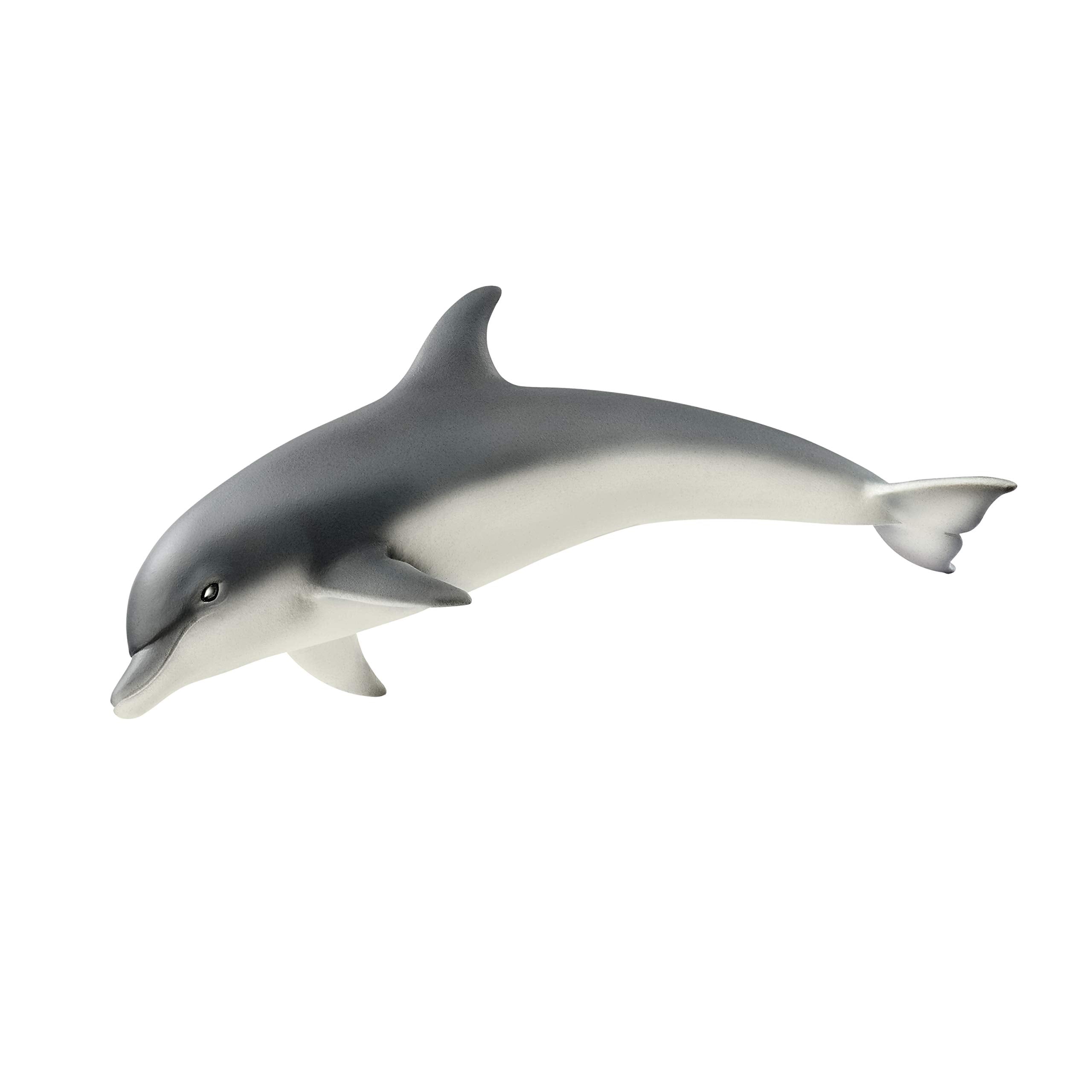 Schleich Dolphin figurine detail showcases realistic texture for imaginative pretend play.
