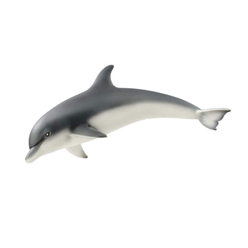 Schleich Dolphin figurine detail showcases realistic texture for imaginative pretend play.