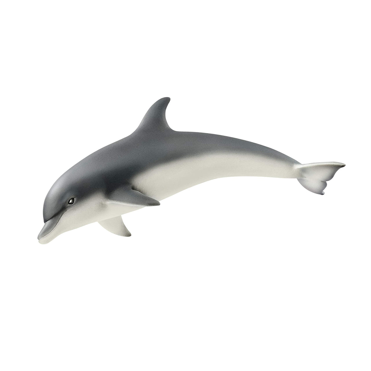 Schleich Dolphin figurine detail showcases realistic texture for imaginative pretend play.
