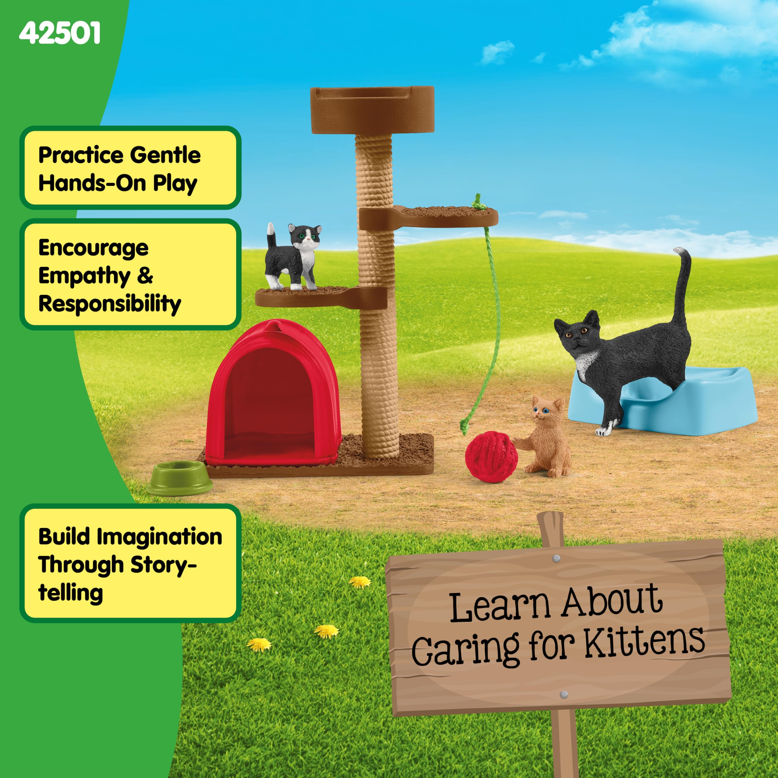 Schleich high quality plastic figures withstand long play sessions.