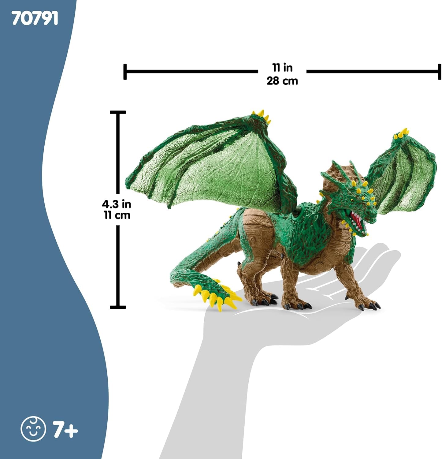 Schleich Jungle Dragon shown with other Eldrador figures for display and gifting.