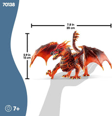 Schleich Eldrador Lava Dragon open mouth with flames for epic fights