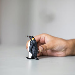 Schleich emperor penguin figurine inspires safe, creative pretend play at home or classroom