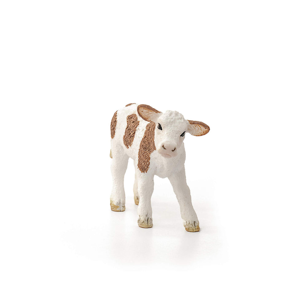 Schleich Farm World barn scene with calf inspires role play.