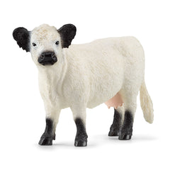 Schleich Farm World Galloway cow figurine with realistic details for imaginative play.