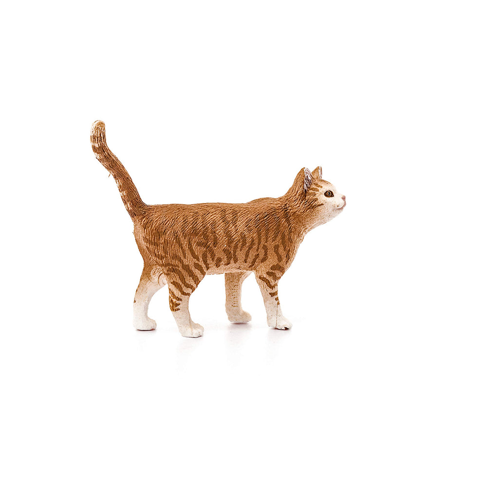 Schleich Farm World orange tabby cat toy hands-on play and gifting