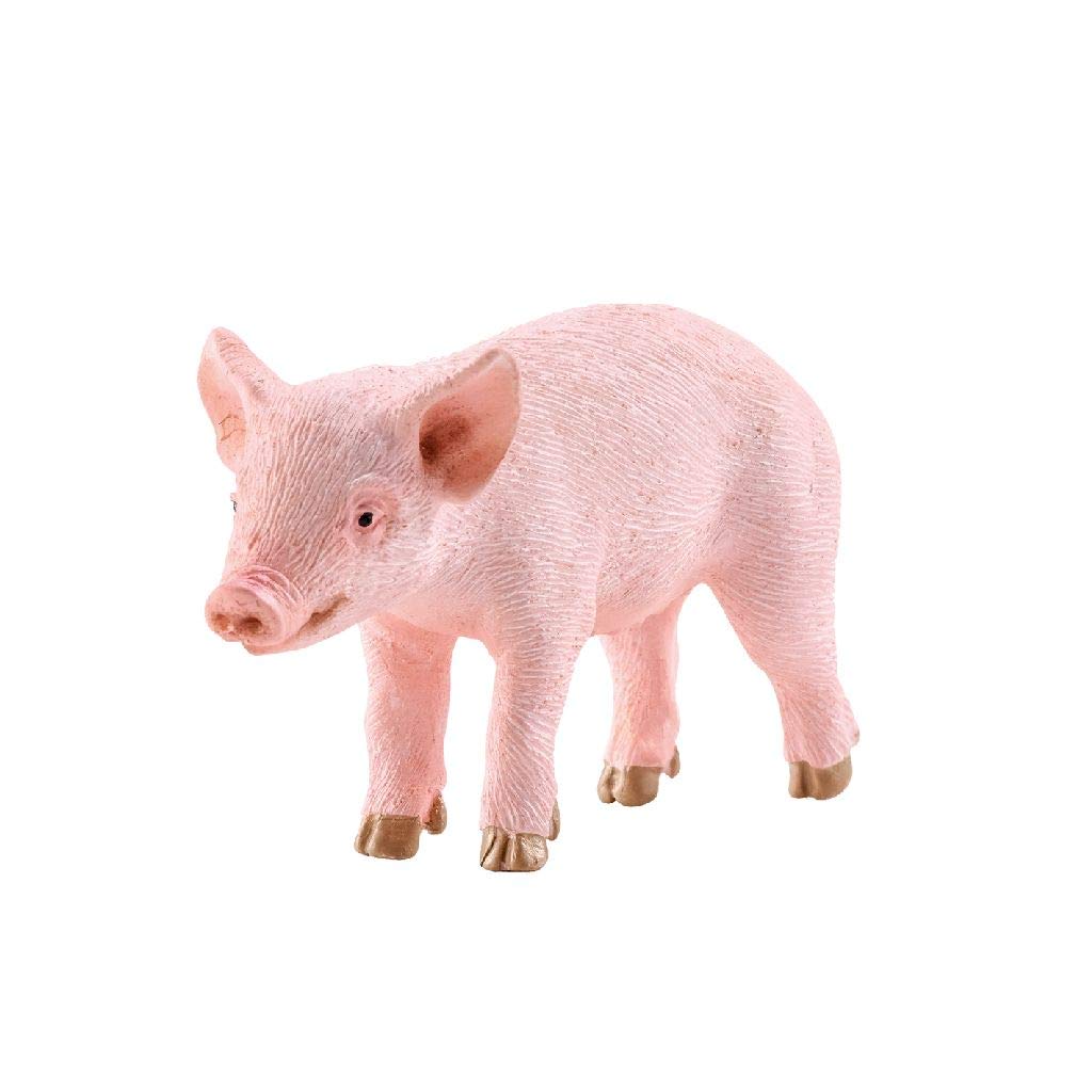 Schleich Piglet Standing Pink figurine with lifelike detail for imaginative farm play.
