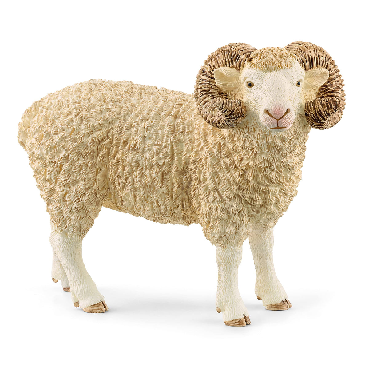 Schleich Farm World ram figurine with wool detail for imaginative farm play