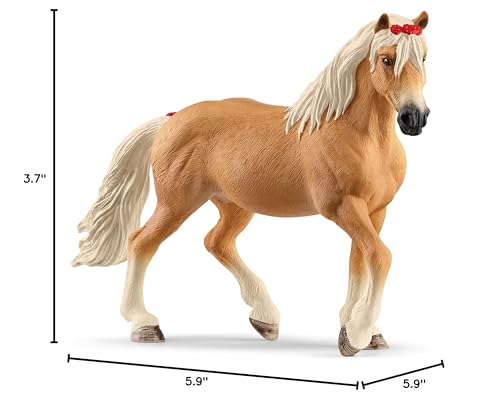 Schleich Haflinger mare with delicate detailing enhances imaginative playtime