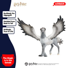 Schleich Harry Potter Buckbeak figurine scale for shelf displays