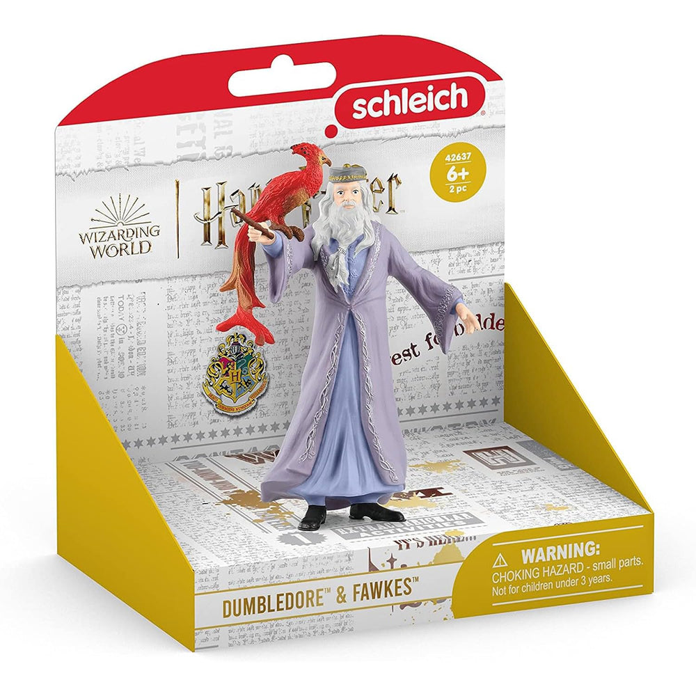 Schleich Harry Potter Fawkes figure with fiery feathers ideal for shelves