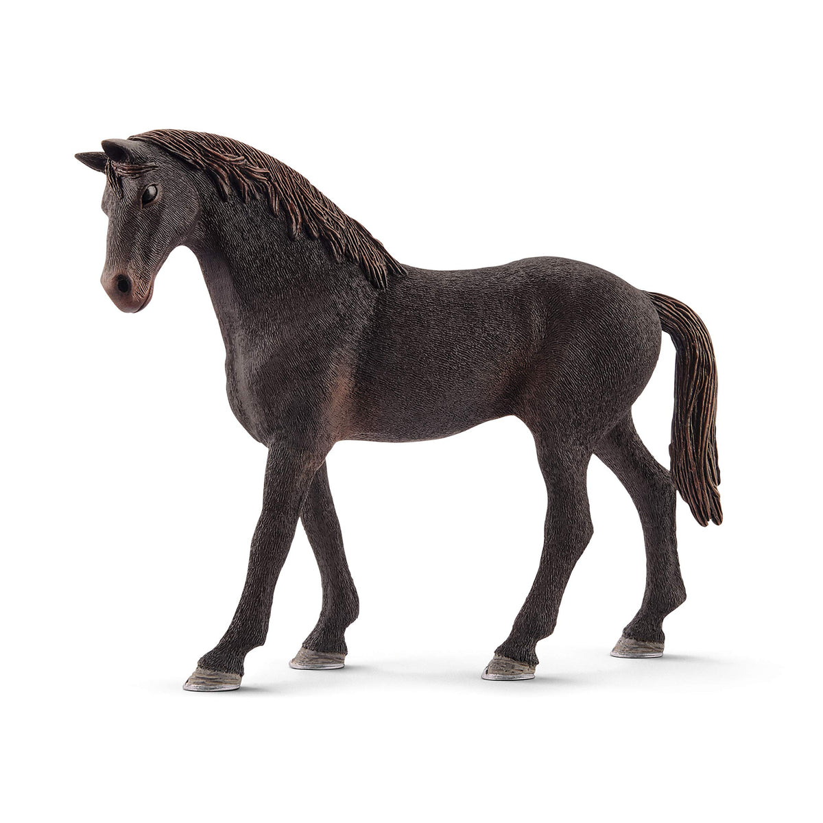 Schleich Horse Club English Thoroughbred Stallion figure for lifelike imaginative play.