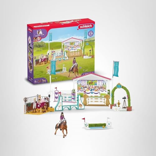 Schleich grooming tools such as brush and hoof pick support care-themed storytelling.
