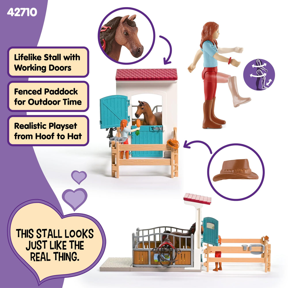Schleich Hannah Cayenne feeding bowls and water trough for realistic meals