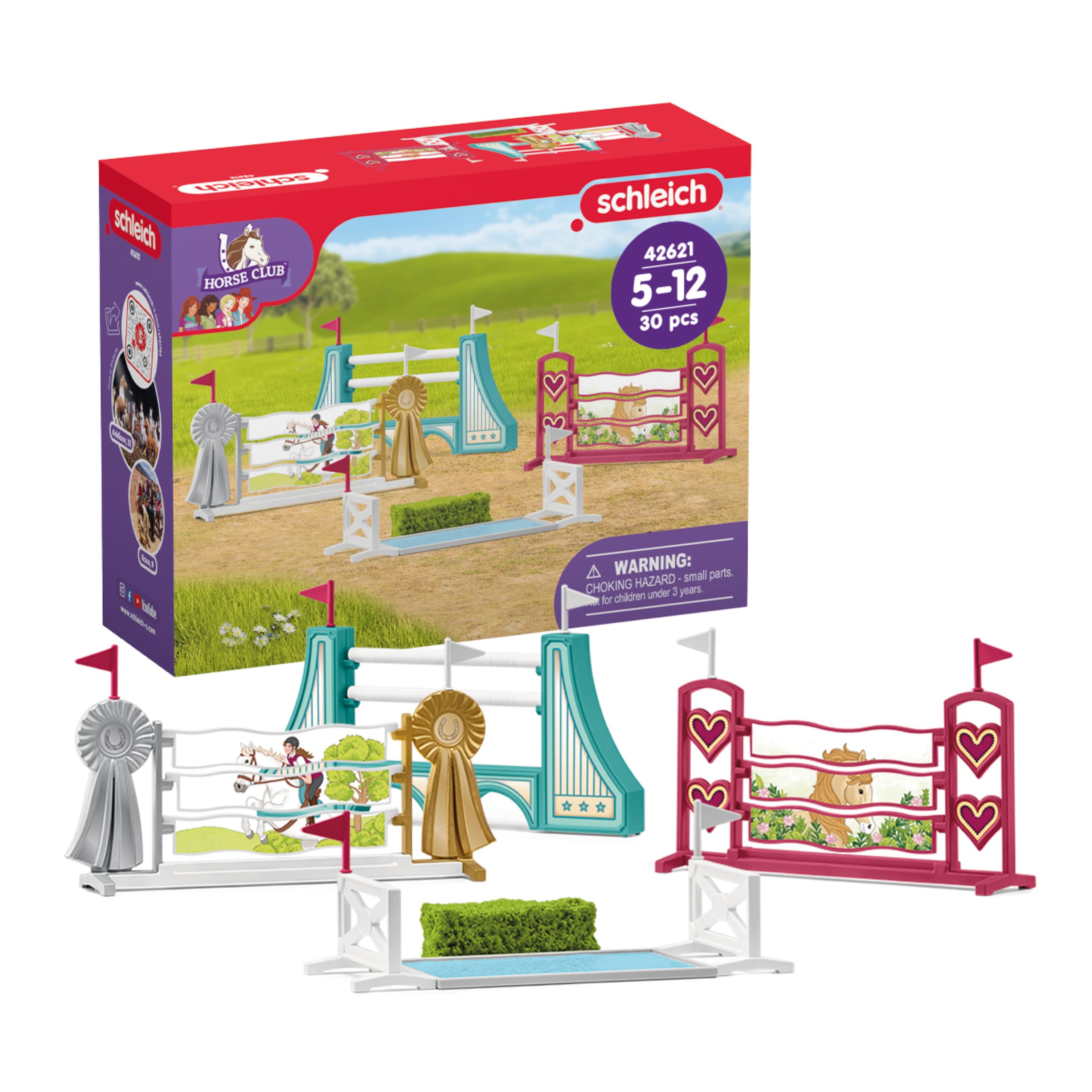 Schleich Horse Club obstacle set shown for endless play layouts and setups