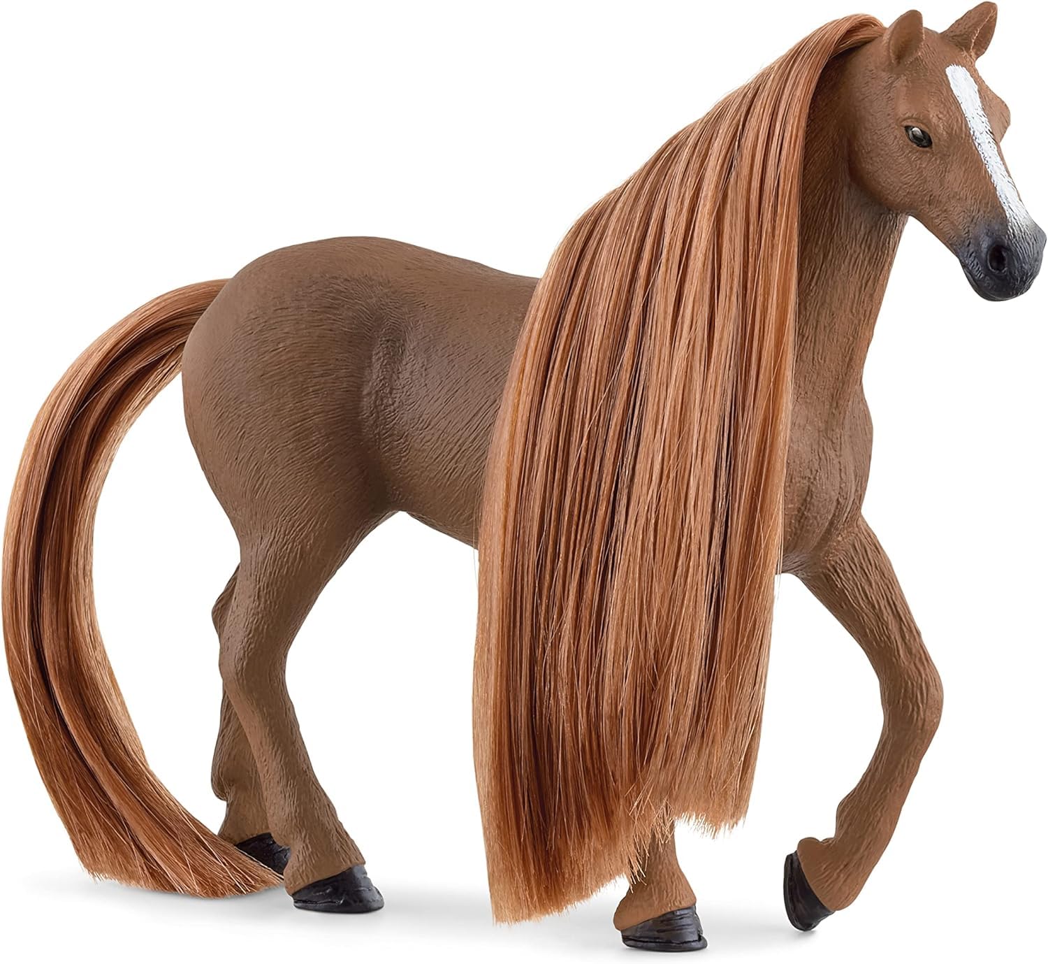Schleich Sofia's Beauties English Thoroughbred Mare in motion for arena-style storytelling