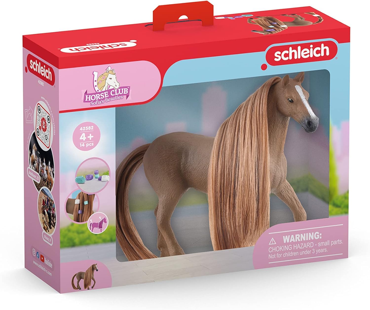 Schleich Sofia's Beauties English Thoroughbred Mare with authentic detailing for safe play