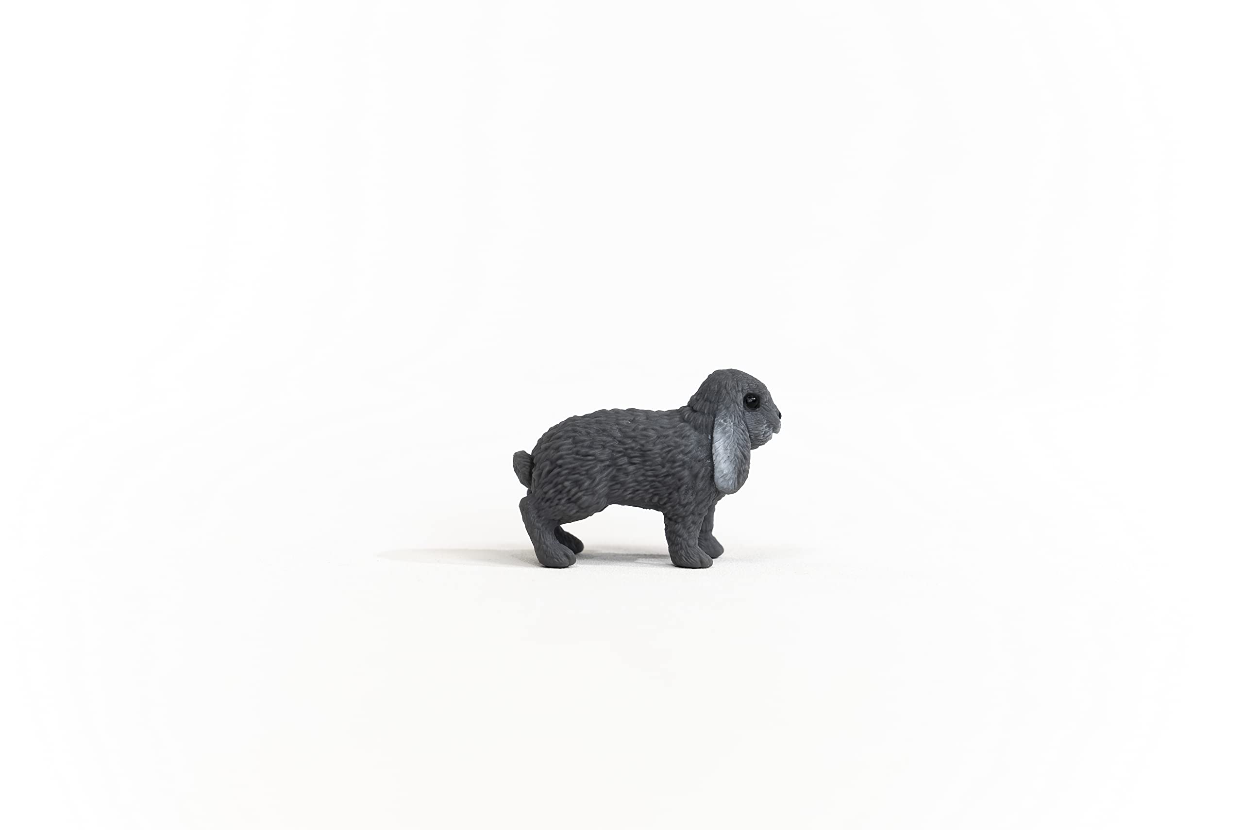 Schleich lop-eared bunny ears detail showcases quality craftsmanship for pretend play.